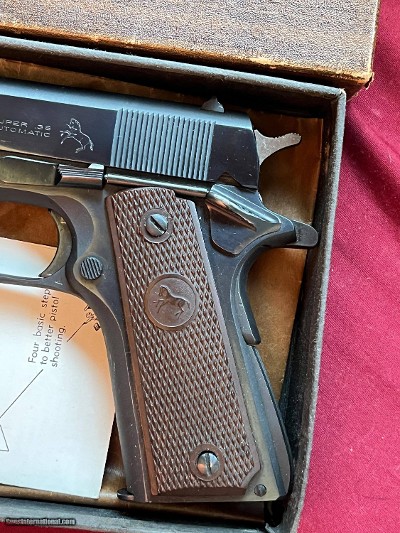 COLT 1911 SEMI AUTO PISTOL SUPER 38 ~ MADE IN 1960 ~ 38 SUPER - Image 9 of 22