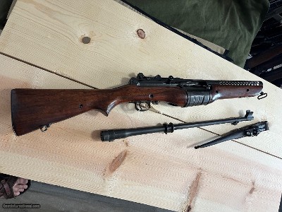 JOHNSON MODEL 1941 MILITARY SEMI AUTO RIFLE 30-06 W/ BAYONET - Image 20 of 25