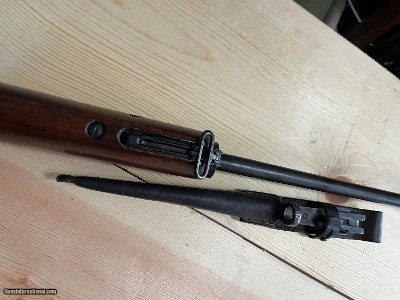 JOHNSON MODEL 1941 MILITARY SEMI AUTO RIFLE 30-06 W/ BAYONET - Image 18 of 25
