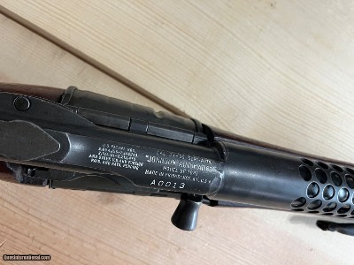 JOHNSON MODEL 1941 MILITARY SEMI AUTO RIFLE 30-06 W/ BAYONET - Image 9 of 25