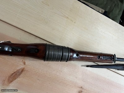 JOHNSON MODEL 1941 MILITARY SEMI AUTO RIFLE 30-06 W/ BAYONET - Image 15 of 25