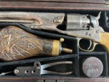 COLT NEW YORK ENGRAVED CASED 1860 ARMY REVOLVER W/ CASE - 3 of 15