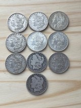 10 - MORGAN SILVER DOLLARS ~ SILVER $$$$$$ - 1 of 3