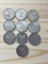 10 - MORGAN SILVER DOLLARS ~ SILVER $$$$$$ - 2 of 3