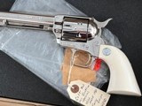 COLT 3RD GEN BUNTLINE SPECIAL 45LC MADE 1980 FACTORY NICKEL W/ IVORY GRIPS CUSTOM SHOP - 8 of 16