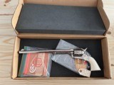 COLT 3RD GEN BUNTLINE SPECIAL 45LC MADE 1980 FACTORY NICKEL W/ IVORY GRIPS CUSTOM SHOP - 5 of 16