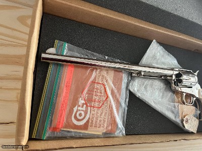 COLT 3RD GEN BUNTLINE SPECIAL 45LC MADE 1980 FACTORY NICKEL W/ IVORY GRIPS CUSTOM SHOP ~ $3900.00 - Image 7 of 16