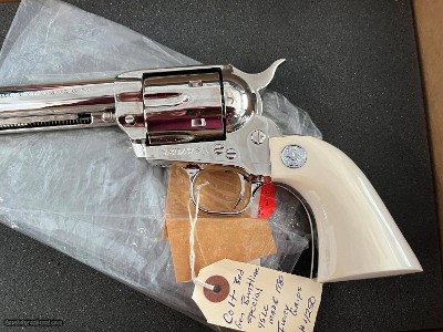 COLT 3RD GEN BUNTLINE SPECIAL 45LC MADE 1980 FACTORY NICKEL W/ IVORY GRIPS CUSTOM SHOP ~ $3900.00 - Image 6 of 16