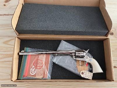 COLT 3RD GEN BUNTLINE SPECIAL 45LC MADE 1980 FACTORY NICKEL W/ IVORY GRIPS CUSTOM SHOP ~ $3900.00 - Image 5 of 16