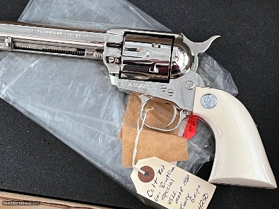 COLT 3RD GEN BUNTLINE SPECIAL 45LC MADE 1980 FACTORY NICKEL W/ IVORY GRIPS CUSTOM SHOP ~ $3900.00 - Image 8 of 16