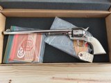 COLT 3RD GEN BUNTLINE SPECIAL 45LC MADE 1980 FACTORY NICKEL W/ IVORY GRIPS CUSTOM SHOP