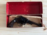 SMITH & WESSON 33-44 OUTDOORSMAN REVOLVER
~ MADE 1933 ~ BLUE BOX ~ EXCELLENT ~ RARE - 2 of 22