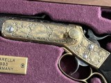 ~ BEAUTIFUL ENGRAVED ~ HEINRICH BARELLA - BERLIN SINGLE SHOT PARLOR TARGET PISTOL - TWO BARRELS - 9 of 21