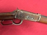 WINCHESTER MODEL 1894 LEVER ACTION OCTAGON BUTTON MAG RIFLE 32 W.S. MADE 1904. - 1 of 14