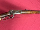 WINCHESTER MODEL 1894 LEVER ACTION OCTAGON BUTTON MAG RIFLE 32 W.S. MADE 1904. - 4 of 14