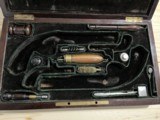 VERY RARE ~ FRENCH PERCUSSION DUELING PISTOLS ~ SET OF FOUR GUNS ~ CASED - 16 of 22