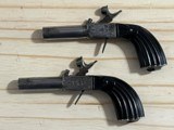 VERY RARE ~ FRENCH PERCUSSION DUELING PISTOLS ~ SET OF FOUR GUNS ~ CASED - 15 of 22