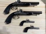 VERY RARE ~ FRENCH PERCUSSION DUELING PISTOLS ~ SET OF FOUR GUNS ~ CASED - 8 of 22