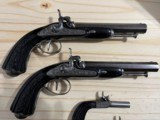 VERY RARE ~ FRENCH PERCUSSION DUELING PISTOLS ~ SET OF FOUR GUNS ~ CASED - 10 of 22