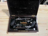 VERY RARE ~ FRENCH PERCUSSION DUELING PISTOLS ~ SET OF FOUR GUNS ~ CASED - 2 of 22