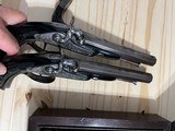 VERY RARE ~ FRENCH PERCUSSION DUELING PISTOLS ~ SET OF FOUR GUNS ~ CASED - 19 of 22