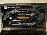 VERY RARE ~ FRENCH PERCUSSION DUELING PISTOLS ~ SET OF FOUR GUNS ~ CASED - 1 of 22