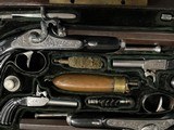 VERY RARE ~ FRENCH PERCUSSION DUELING PISTOLS ~ SET OF FOUR GUNS ~ CASED - 4 of 22