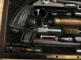 VERY RARE ~ FRENCH PERCUSSION DUELING PISTOLS ~ SET OF FOUR GUNS ~ CASED - 5 of 22