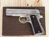 COLT 1911 LIGHT WEIGHT COMMANDER 38 SUPER , NICKEL FINISH ~ MADE 1955 ~ - 2 of 17