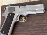 COLT 1911 LIGHT WEIGHT COMMANDER 38 SUPER , NICKEL FINISH ~ MADE 1955 ~ - 3 of 17