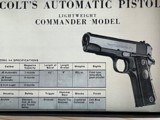 COLT 1911 LIGHT WEIGHT COMMANDER 38 SUPER , NICKEL FINISH ~ MADE 1955 ~ - 16 of 17