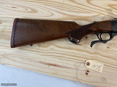RUGER NO.1 SINGLE SHOT RIFLE 338 WIN MAGNUM ~ PORTED BARREL ~ RED PAD - Image 9 of 21