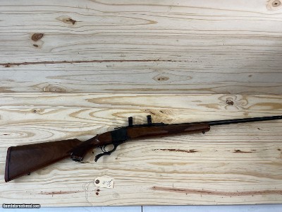 RUGER NO.1 SINGLE SHOT RIFLE 338 WIN MAGNUM ~ PORTED BARREL ~ RED PAD - Image 3 of 21