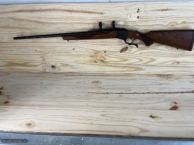 RUGER NO.1 SINGLE SHOT RIFLE 338 WIN MAGNUM ~ PORTED BARREL ~ RED PAD