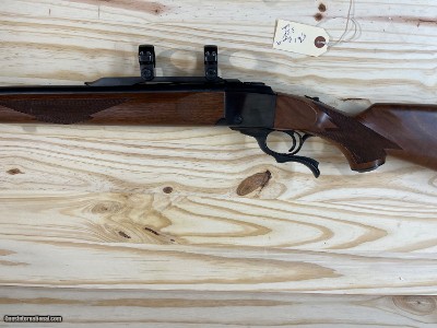 RUGER NO.1 SINGLE SHOT RIFLE 338 WIN MAGNUM ~ PORTED BARREL ~ RED PAD - Image 2 of 21