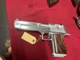 ISRAEL MILITARY DESERT EAGLE SEMI AUTO PISTOL 44 MAGNUM ~STAINLESS~ - 2 of 7