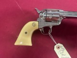 COLT 3RD GEN SINGLE ACTION ARMY REVOLVER 45LC ~ NICKEL ~ MADE 1978 ~ - 2 of 11