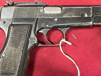 FABRIQUE NATIONALE BROWNING HI POWER 9MM ~ RARE WWII FINISH CONTRACT ~ - Image 3 of 13