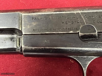 FABRIQUE NATIONALE FN BROWNING HI POWER 9MM ~ RARE WWII FINISH CONTRACT ~ - Image 8 of 13