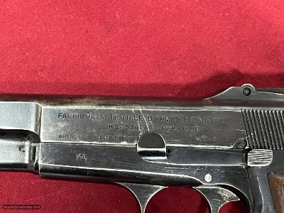 FABRIQUE NATIONALE FN BROWNING HI POWER 9MM ~ RARE WWII FINISH CONTRACT ~ - Image 7 of 13