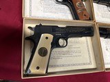 COLT 1911 WORLD WAR I COMMORATIVE PISTOLS ~ SET OF FOUR PISTOLS ~ - 4 of 11