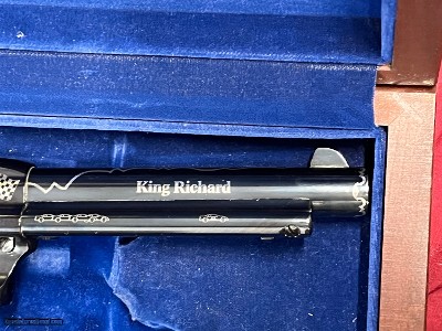 RICHARD PETTY SILVER EDITION SINGLE ACTION ARMY 45 LC ~ #550 OF 1000 ~ Sale $2600.00 ~ - Image 13 of 15