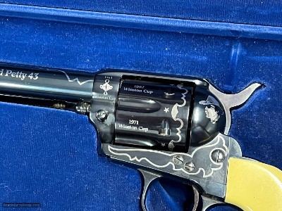 RICHARD PETTY SILVER EDITION SINGLE ACTION ARMY 45 LC ~ #550 OF 1000 ~ Sale $2600.00 ~ - Image 4 of 15