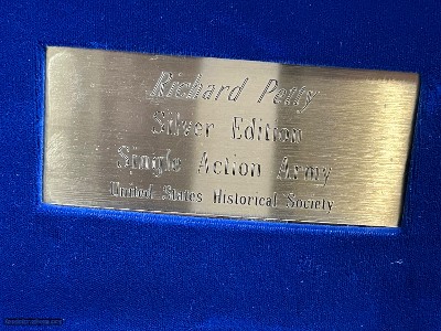 RICHARD PETTY SILVER EDITION SINGLE ACTION ARMY 45 LC ~ #550 OF 1000 ~ Sale $2600.00 ~ - Image 9 of 15