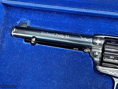 RICHARD PETTY SILVER EDITION SINGLE ACTION ARMY 45 LC ~ #550 OF 1000 ~ Sale $2600.00 ~ - Image 5 of 15