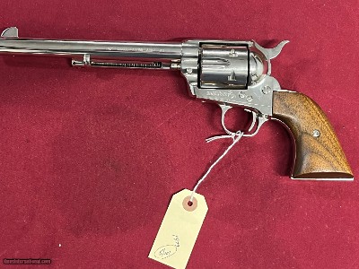 COLT 3RD GEN SINGLE ACTION ARMY REVOLVER 45LC ~ NICKEL FINISH ~