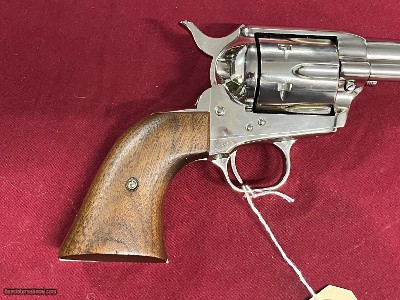 COLT 3RD GEN SINGLE ACTION ARMY REVOLVER 45LC ~ NICKEL FINISH ~ - Image 6 of 19