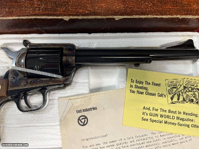 COLT SINGLE ACTION ARMY NEW FRONTIER REVOLVER 45LC ~ 7 1/2 
