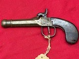 ~ANTIQUE ~ BELGIUM BRASS PERCUSSION PISTOL - 1 of 7