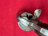 ANTIQUE ~ FRENCH PINFIRE 6 BARREL DERRINGER PISTOL - 6 of 8